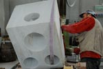 The Briding Problem, sculpture in production