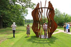 'Methuselah', sculpture by Nick Turvey in Corten steel