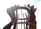 methuselah, sculpture in corten steel for Harlow Arts Trust